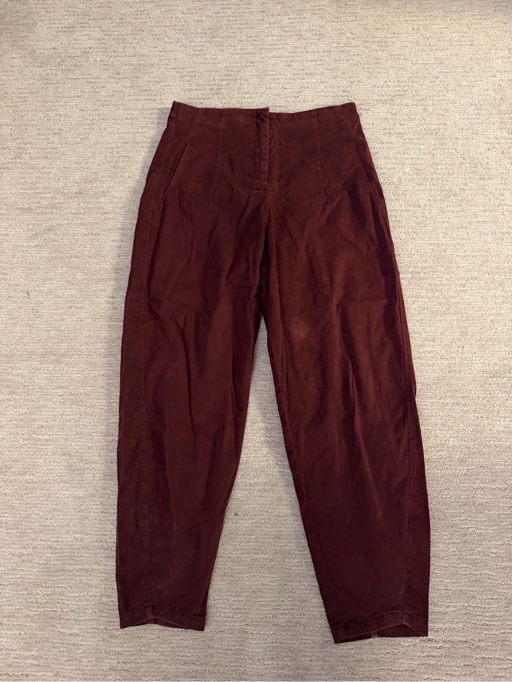 OSKA Wide Pants Burgundy 8/10